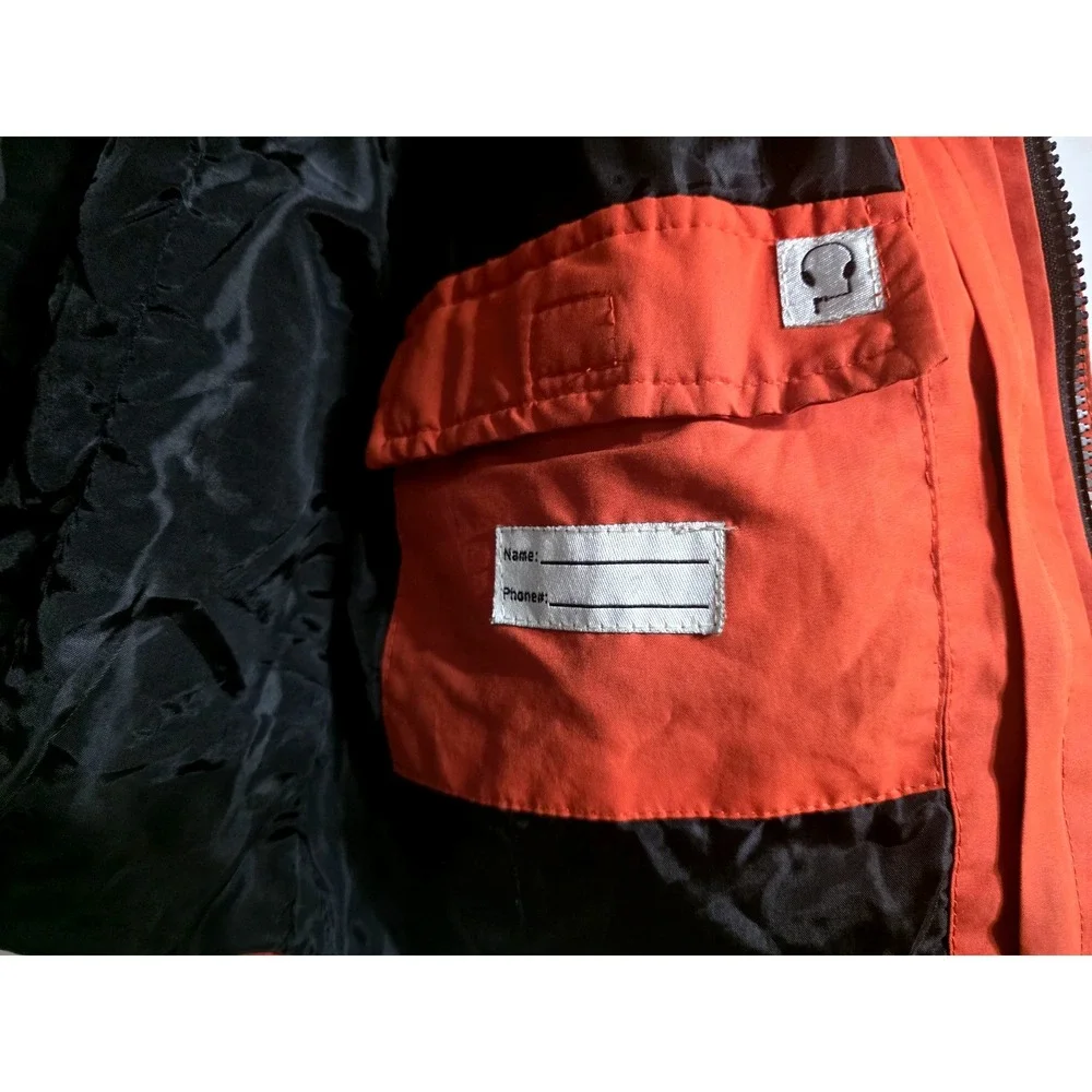 Athletic Works Reversable Winter Coat Boys Jacket Size MEDIUM 8-10‎ Black Orange